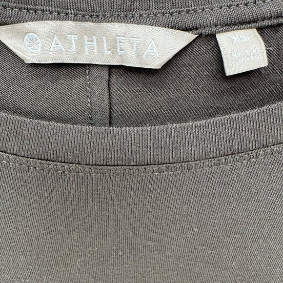 Athleta Cloudlight Relaxed Asym Top Womens Grey Long Sleeve Oversized Size XS - Picture 4 of 9